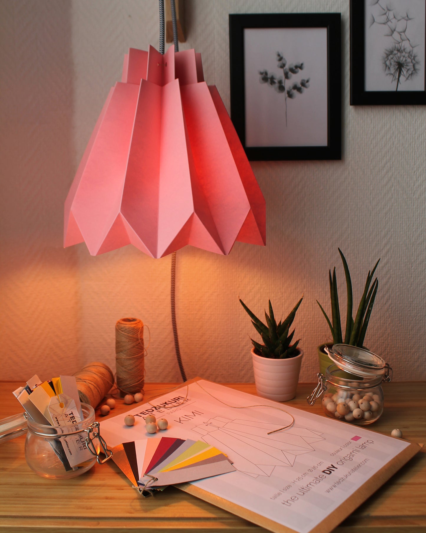 Suspension Origami en Papier - kit DIY