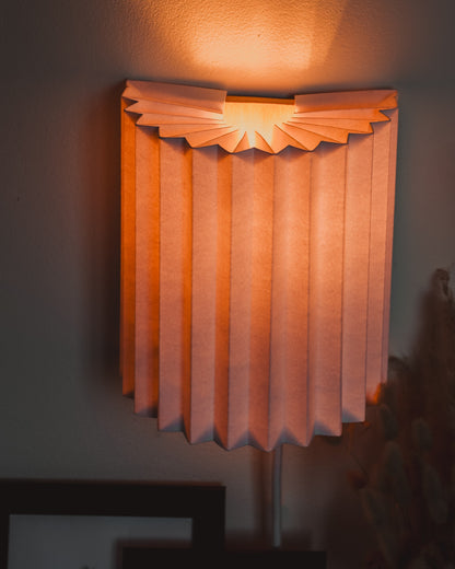 Applique Murale Origami – Luminaire en Papier, Fait Main