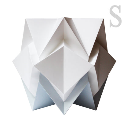 Lampe de Table Origami Bicolore en Papier - taille S