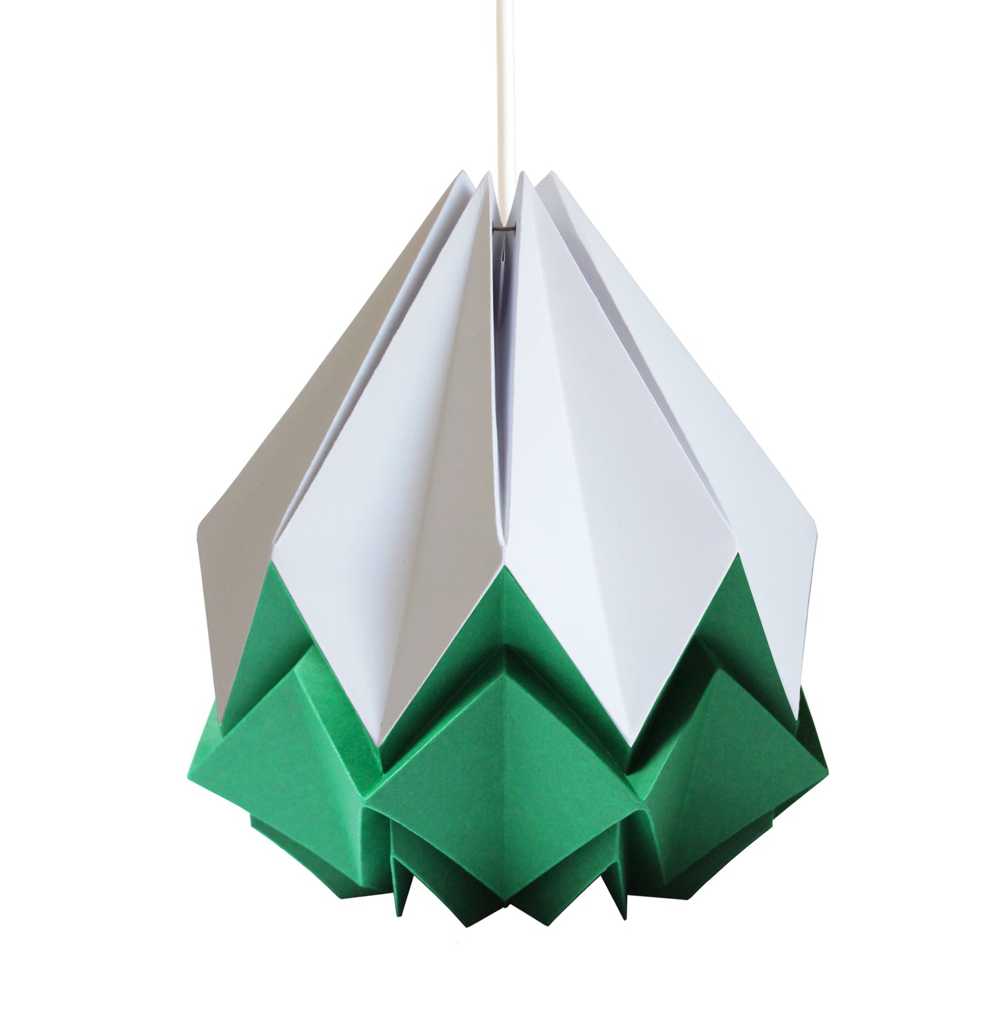 Suspension Origami Bicolore en Papier - Taille M