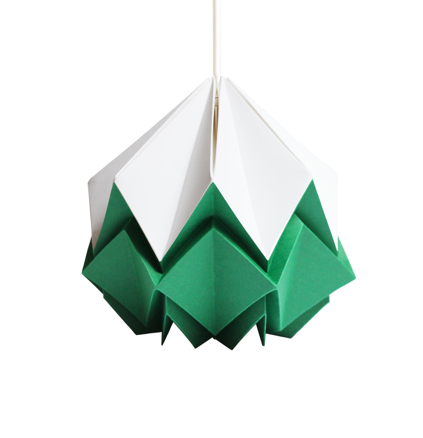 Origami Pendant Light Bicolor in Paper - Size S