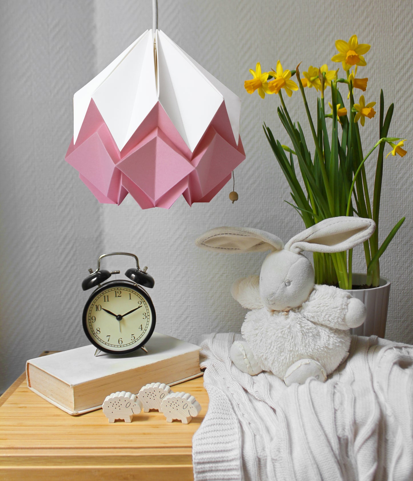 Origami Pendant Light Bicolor in Paper - Size S
