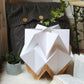 Origami Table Lamp in Paper and Ecowood 