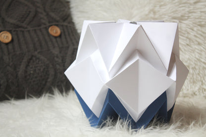 Lampe de Table Origami Bicolore en Papier - taille M