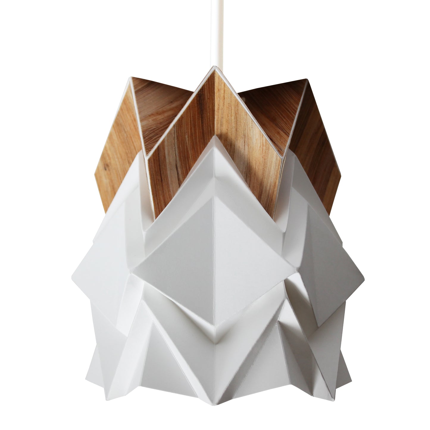 Bedside Pendant Light in Paper and Ecowood