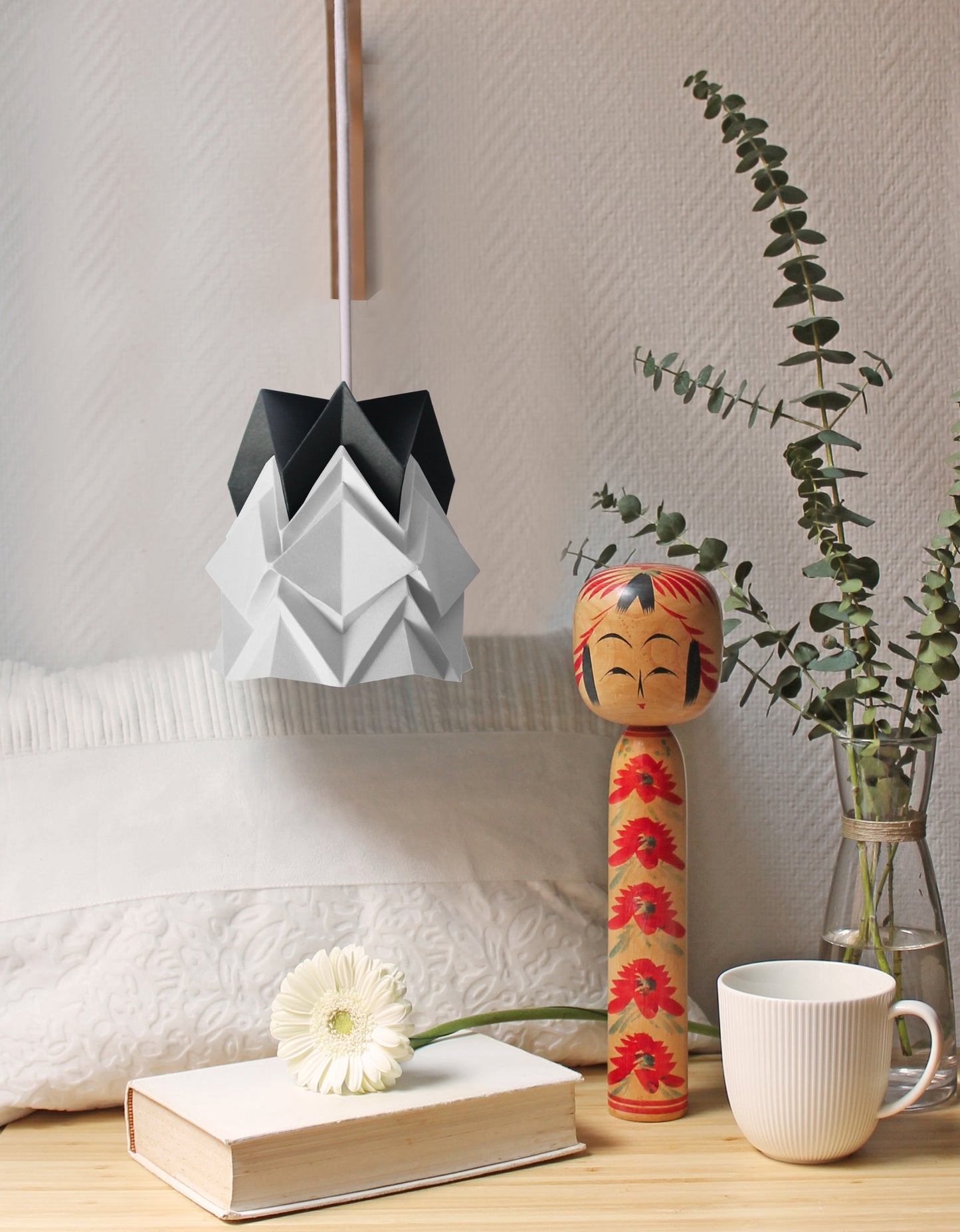 Petite suspension Origami  Design Bicolore en Papier