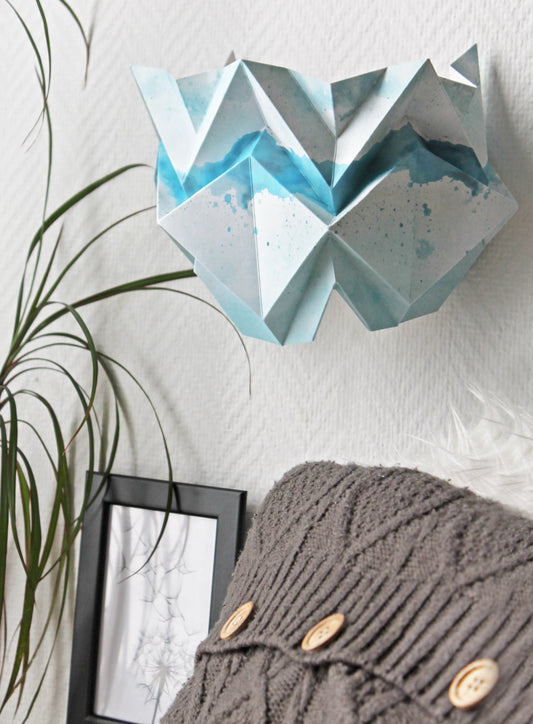 Applique murale Origami en Papier - Motif Eté