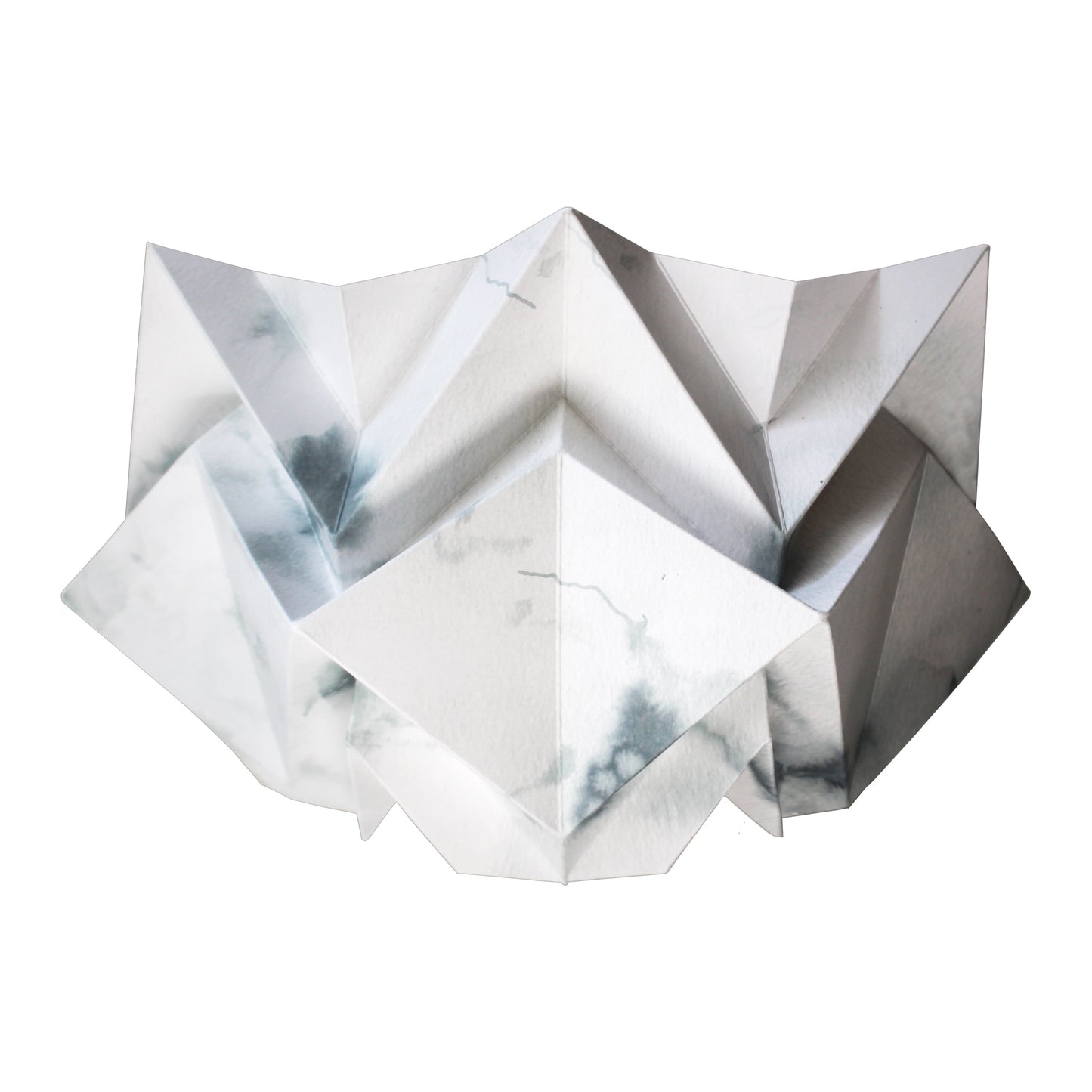 Origami Wall Sconce in Paper - Winter