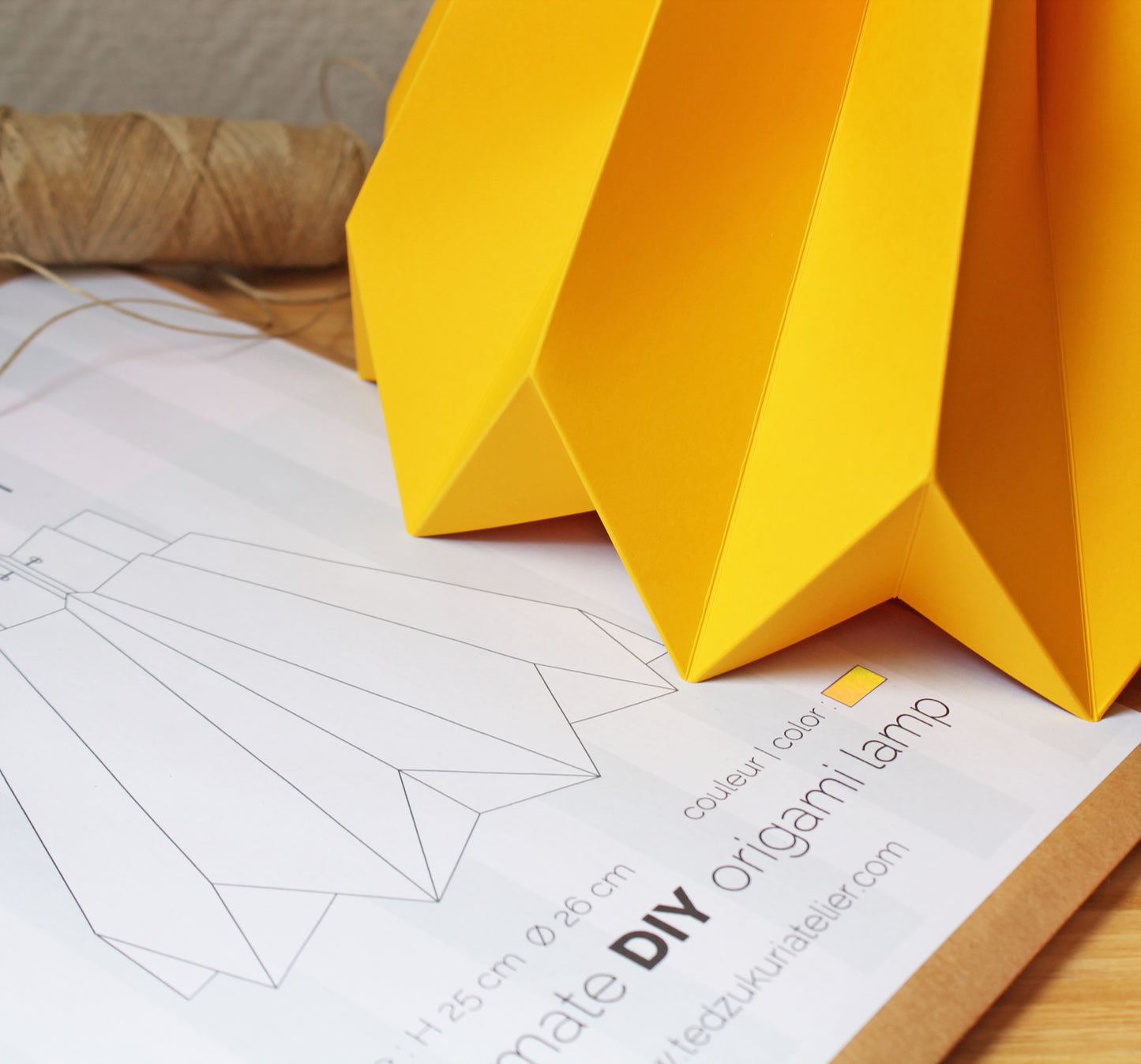 Origami Paper Pendant Light - DIY kit