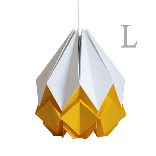 Origami Pendant Light Bicolor in Paper - Size L